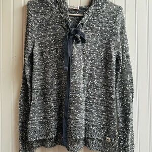 Rip Curl Black and White‎ Cowl Neck Sweater